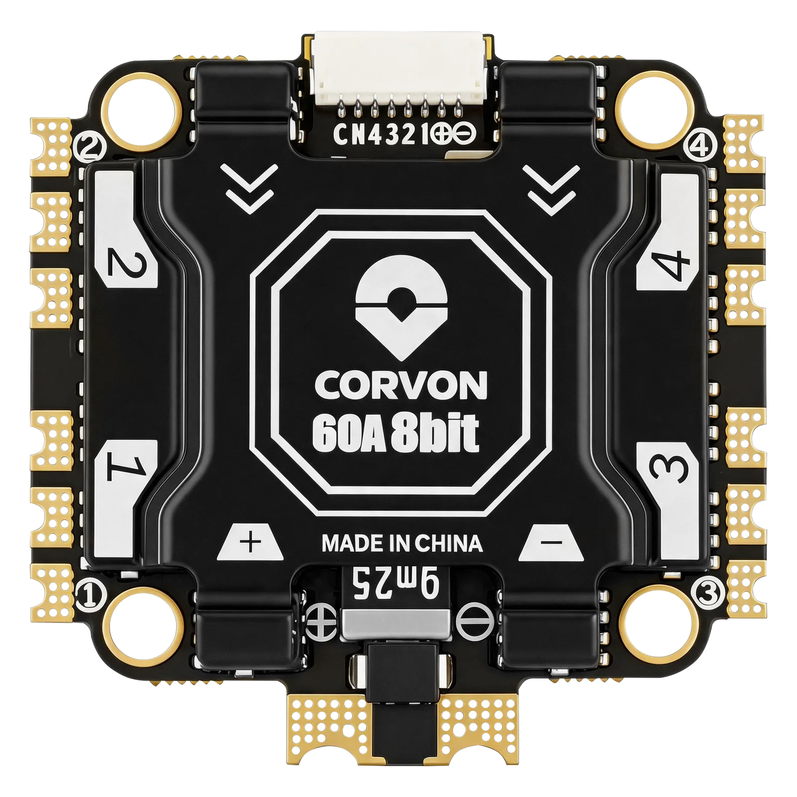 CORVON 60A 8bit 电调 — 正面板照