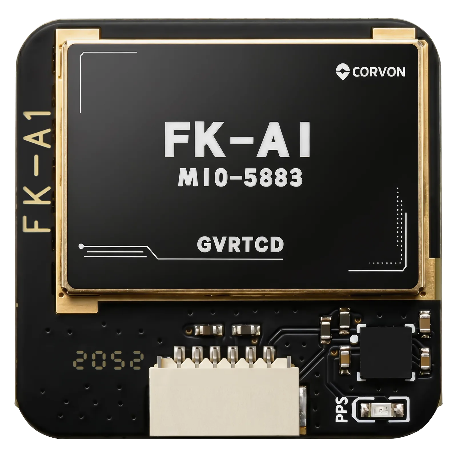 CORVON FK-A1 GNSS 模块 — 正面天线视图
