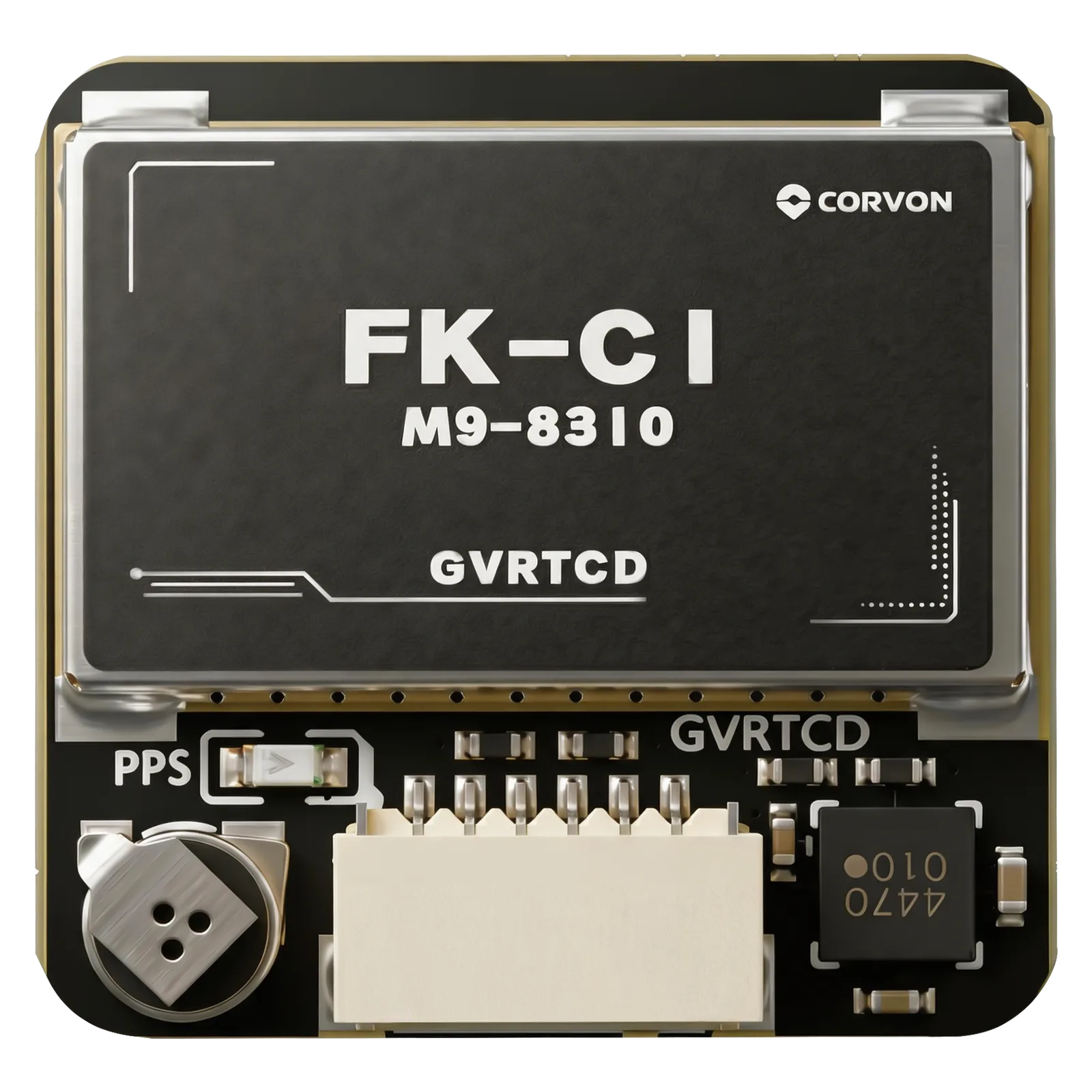 CORVON FK-C1 GNSS 模块 — 正面天线视图