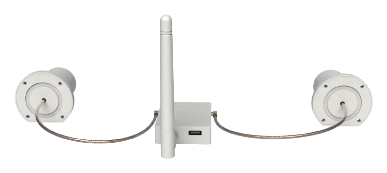 CORVON RTK-12-Rd 双天线移动站 — 底面视图
